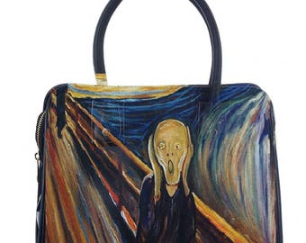 Munch faux leather bag - The Scream