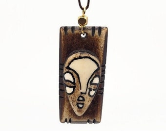 African Mask Pendant