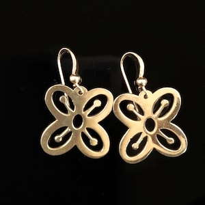 Golden Brass Bese Saka, Adinkra Symbol Earrings