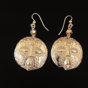 African Mask Earrings,Tribal Mask Earrings