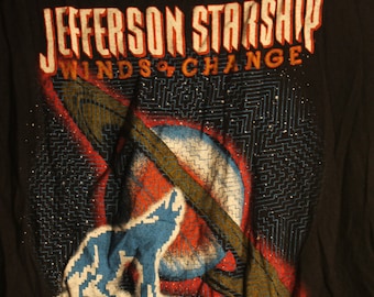 ジェファーソン・スターシップ　ヴィンテージスワロフスキーラグランバンドTシャツ ジェファーソン・スターシップ ヴィンテージスワロフスキー