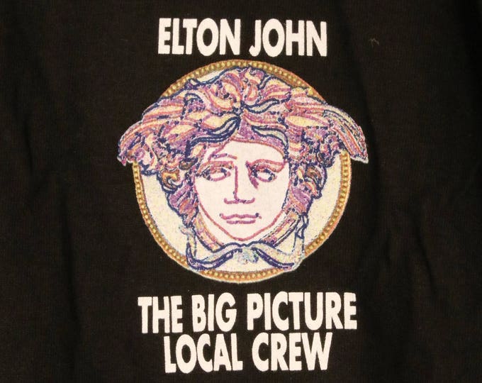 Featured listing image: Elton John Crew T Shirt! Authentic Vintage 1997! Elton John ~ The Big Picture Tour Crew T Shirt! Like New! Never Worn! Size XL