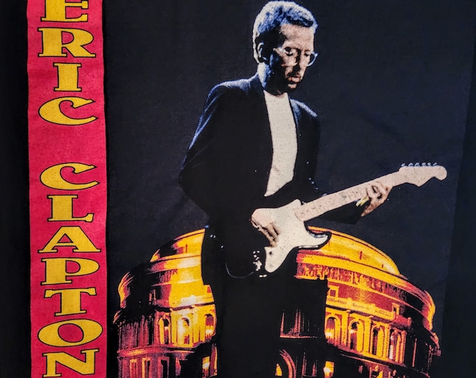 Featured listing image: Vintage 1994 Eric Clapton Concert T-Shirt - 'Bringing Back The Blues Tour' - XL