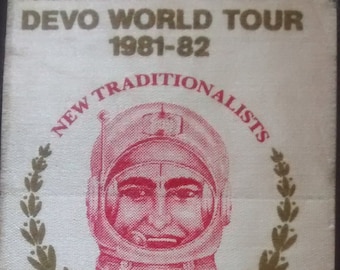 Vintage DEVO Backstage-pass: 1981 New Traditionalists-turné