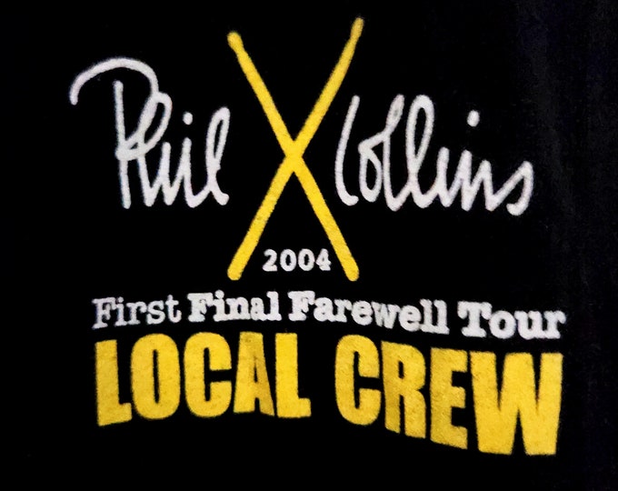 Featured listing image: Vintage Phil Collins Concert Crew Shirt - 2004 Final Farewell Tour XL