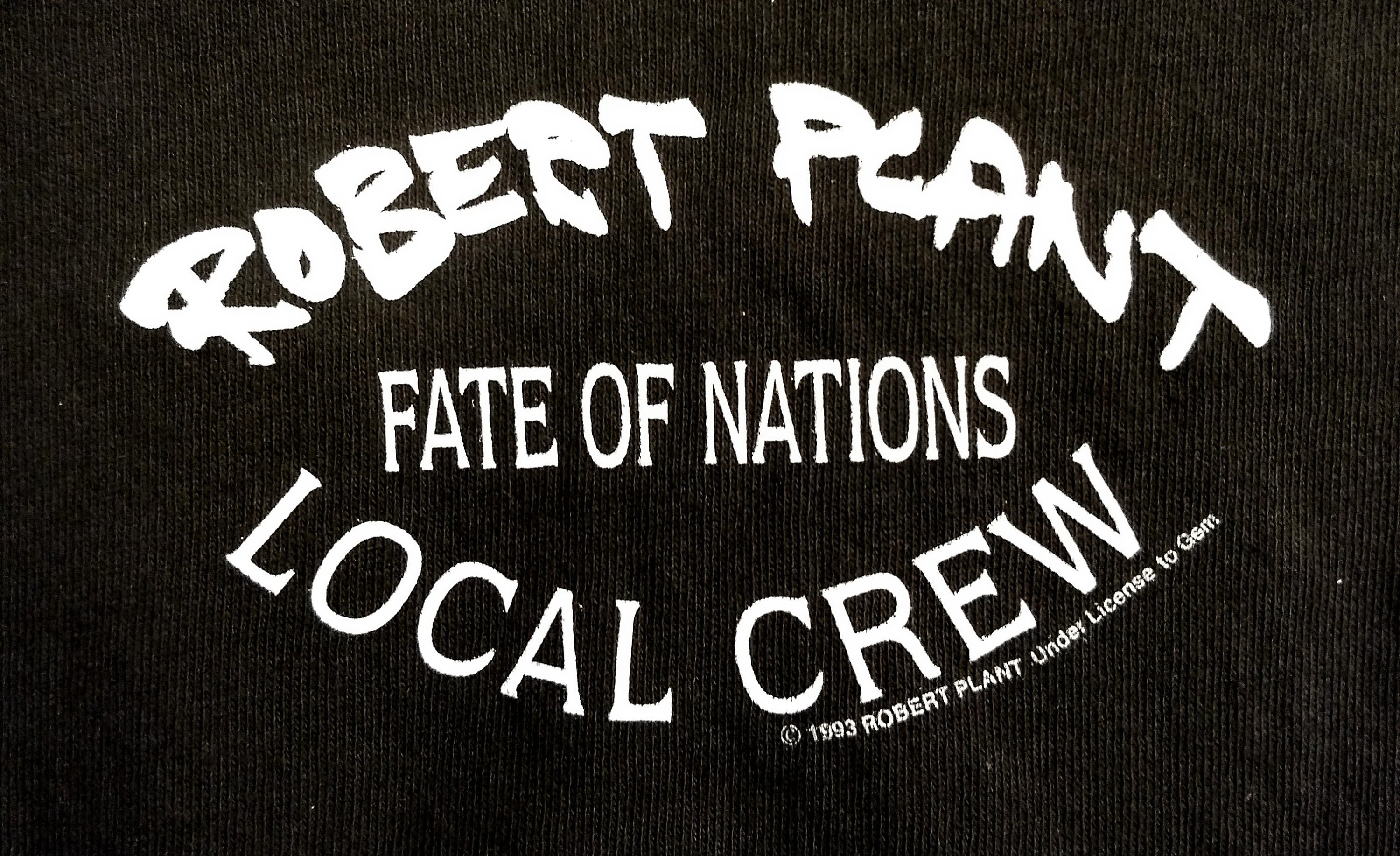 Robert plant tour shirt