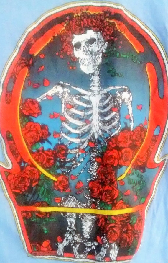 Grateful Dead, Band T Shirt, Kelley/mouse Bertha Skull & Roses Art