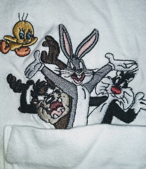 NASCAR JH DESIGN Bugs Bunny Looney Tunes Kids Jacket Size 