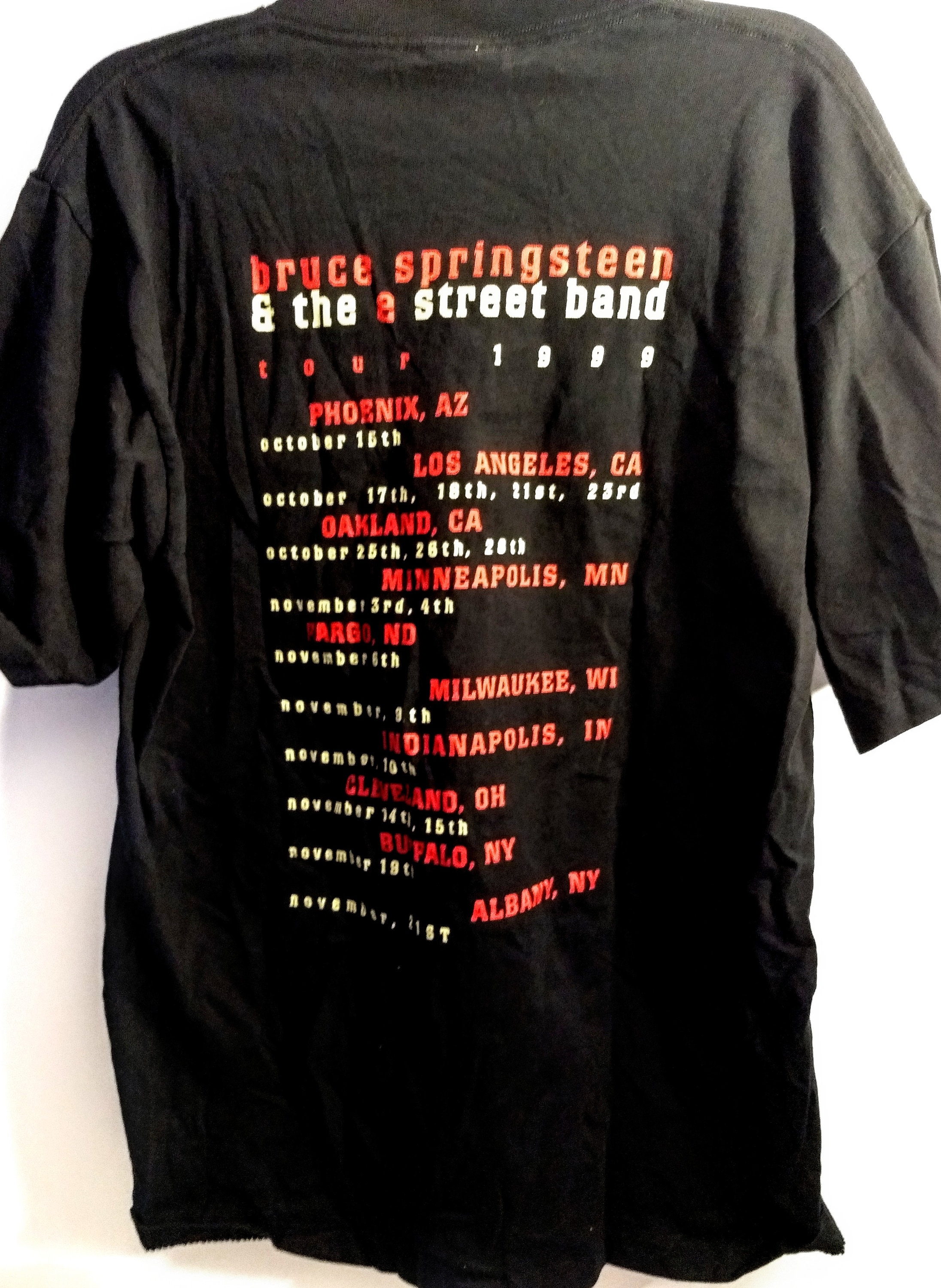 Bruce Springsteen, E Street Band, Concert T Shirt! Authentic Vintage 99