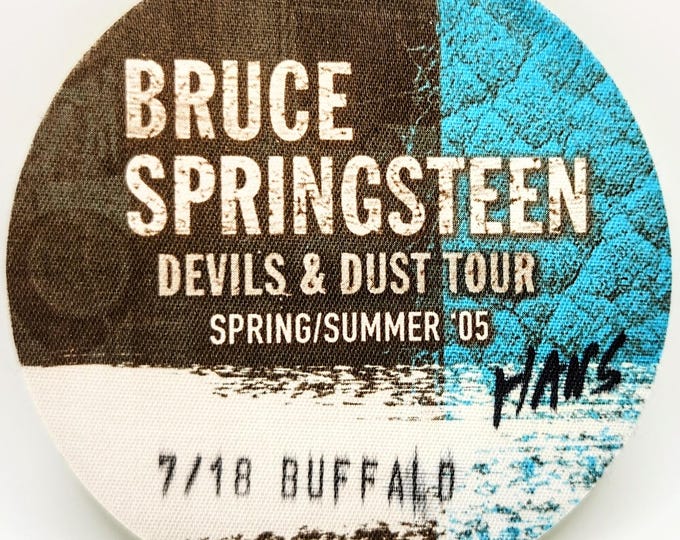 Featured listing image: Bruce Springsteen, Satin Backstage Pass RARE! Authentic Vintage '05! Springsteen,"Devil's & Dust Tour"! Satin Backstage Pass! RARE Original!