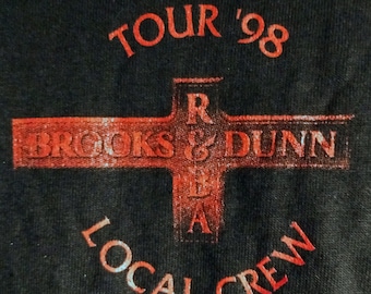 Vintage 1998 Reba Brooks & Dunn Tour Crew Shirt - Never Worn XL