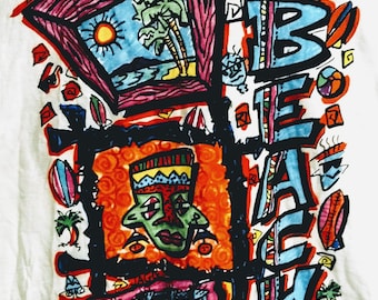Vintage 1993 Beach Boys Concert T-Shirt: Summer in Paradise Tour, Brockum Licensed, XL