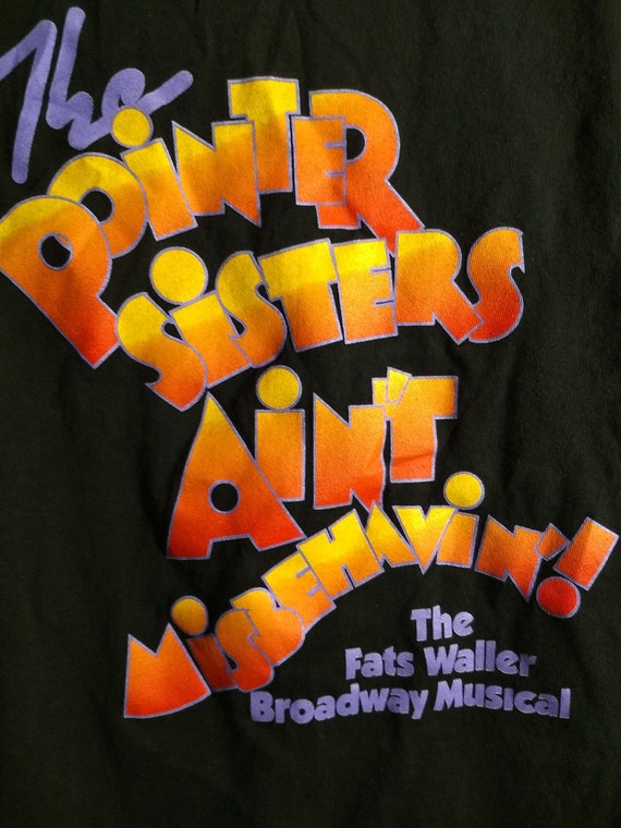 The Pointer Sisters, T Shirt, RARE Broadway Tour S