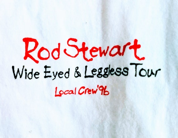 Rod Stewart, Band T Shirt, RARE Tech Crew Shirt! … - image 2