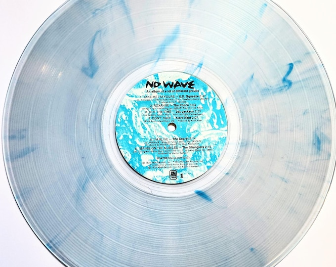 Featured listing image: The Police, Joe Jackson, The Stranglers: Blue Swirl Vinyl Album - 1978 Vintage