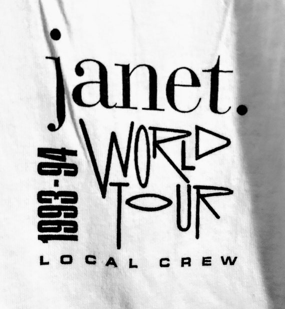 Janet Jackson, T Shirt, Tech Crew T Shirt! Authent