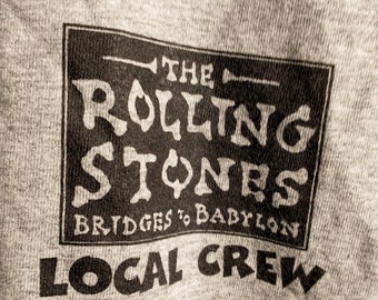 Vintage Rolling Stones T-Shirt: 1997 Bridges To Babylon Tour Crew - Never Worn