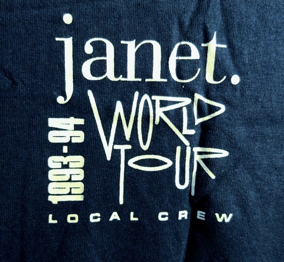 Janet Jackson, T Shirt, Tech Crew T Shirt! Authent
