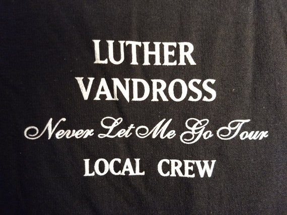 Luther Vandross Band T Shirt Tech Crew RARE! Auth… - image 2