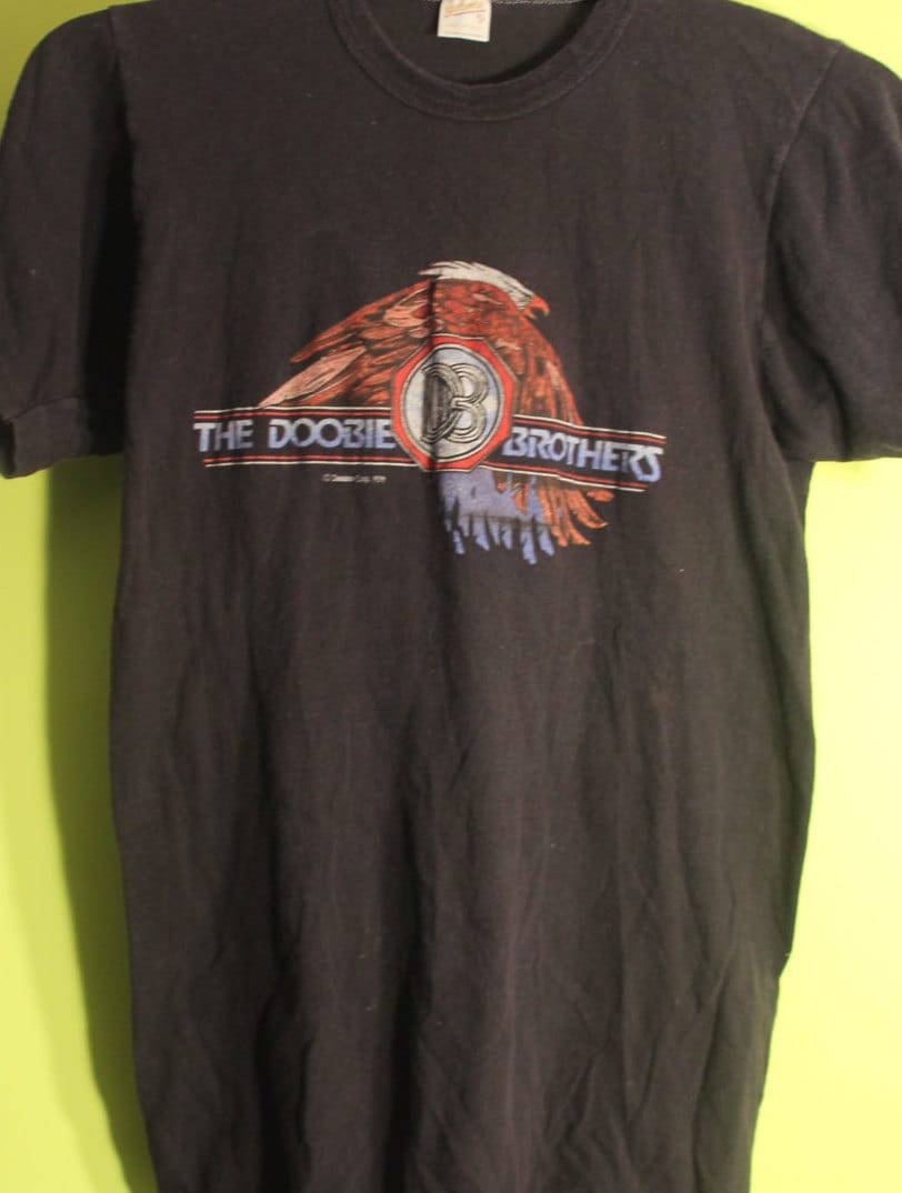 Kleding Herenkleding Overhemden & T-shirts T-shirts T-shirts met print Vintage 70s Doobie Brothers Concert Tee Men’s S/M 