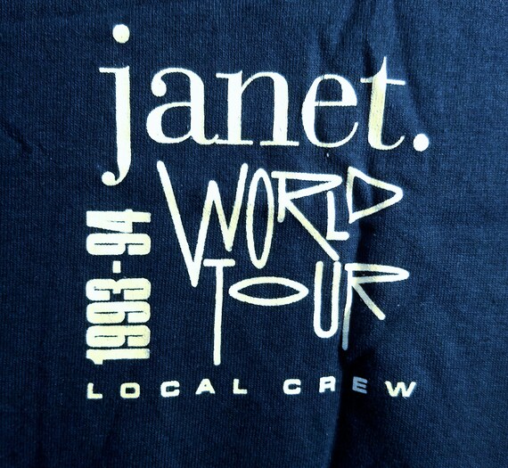 Janet Jackson, T Shirt, Tech Crew T Shirt! Authent