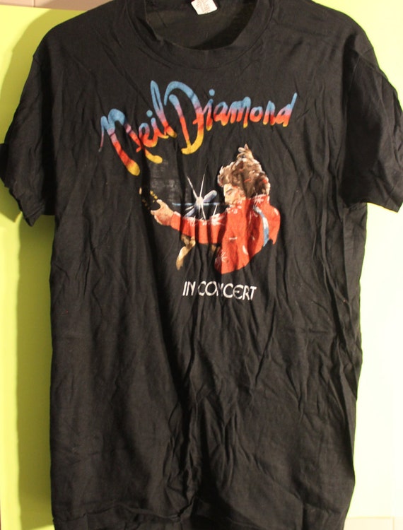 Neil Diamond, Concert Tour T Shirt! 1976 Authentic