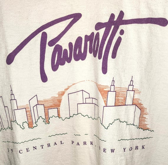 Vintage Pavarotti Concert T-Shirt: Central Park NYC 1993