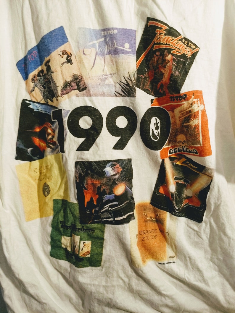 Band T Shirt Rare Authentic Vintage 1990 ZZ Top Recycler Tour Original Concert T Shirt Scarce In New Condition Never Worn! ZZ Top