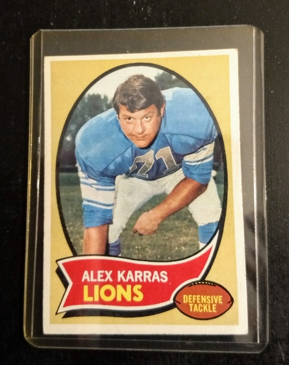 Alex Karras Topps Football Trading Card Mongo Blazing Saddles Alex Karras Topps Card #249 Hall Of Fame LionsRams Authentic Vintage 1970