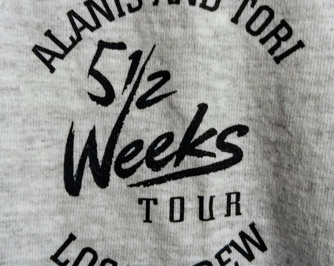 Featured listing image: Vintage 1999 Alanis Morissette Tori Amos Concert T-Shirt - Tech Crew XL