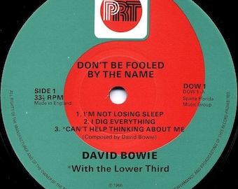 David Bowie Vinilo 10" Recopilatorio británico: Grabaciones tempranas, en perfecto estado