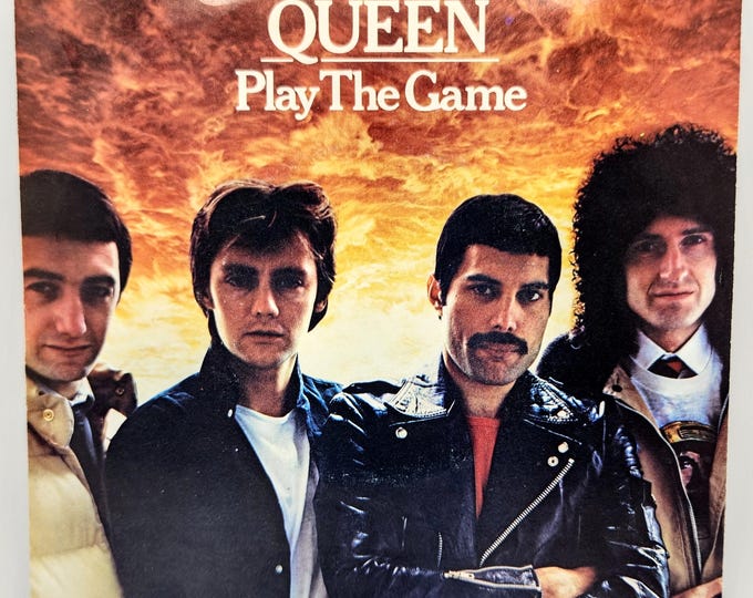 Featured listing image: Queen - Play The Game 7" Vinyl Record - 1980 Vintage