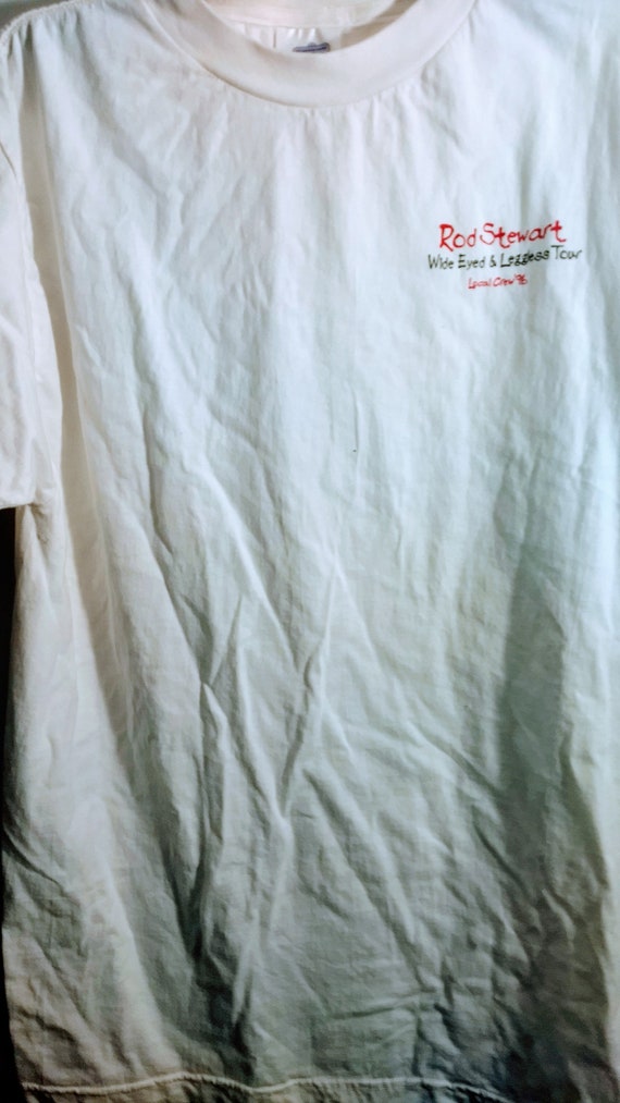Rod Stewart, Band T Shirt, RARE Tech Crew Shirt! … - image 3