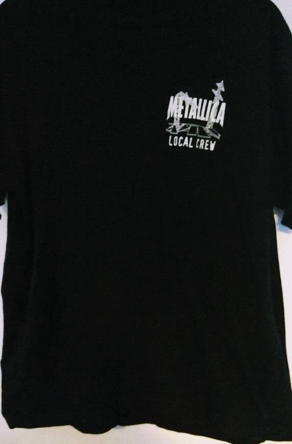 Metallica, Concert T Shirt, Tech Crew Shirt RARE … - image 3