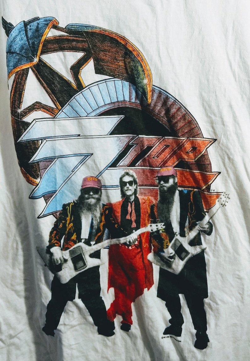 Band T Shirt Rare Authentic Vintage 1990 ZZ Top Recycler Tour Original Concert T Shirt Scarce In New Condition Never Worn! ZZ Top
