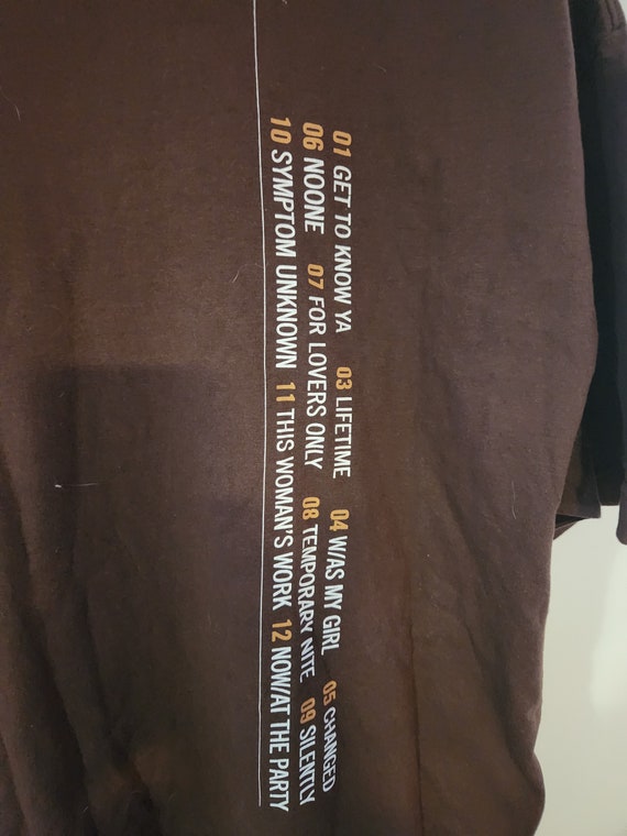 Maxwell, Concert T Shirt, Song Titles on Back! Au… - image 5
