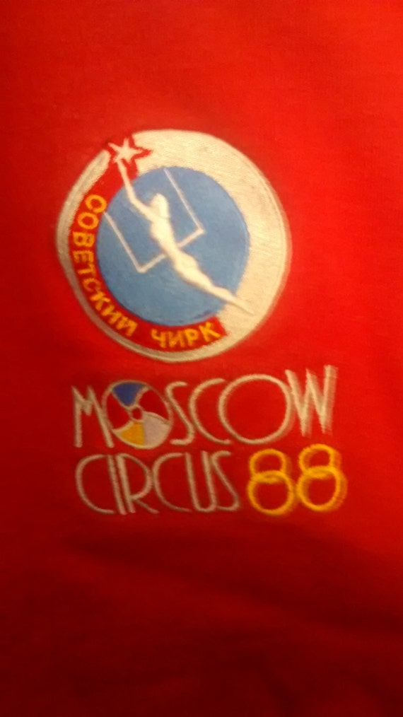 Moscow Circus, Embroirdered Sweatshirt! Authentic 