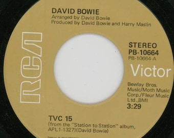 David Bowie, TVC 15 / We Are The Dead, sencillo de vinilo de 7", lanzamiento en EE. UU. de 1976