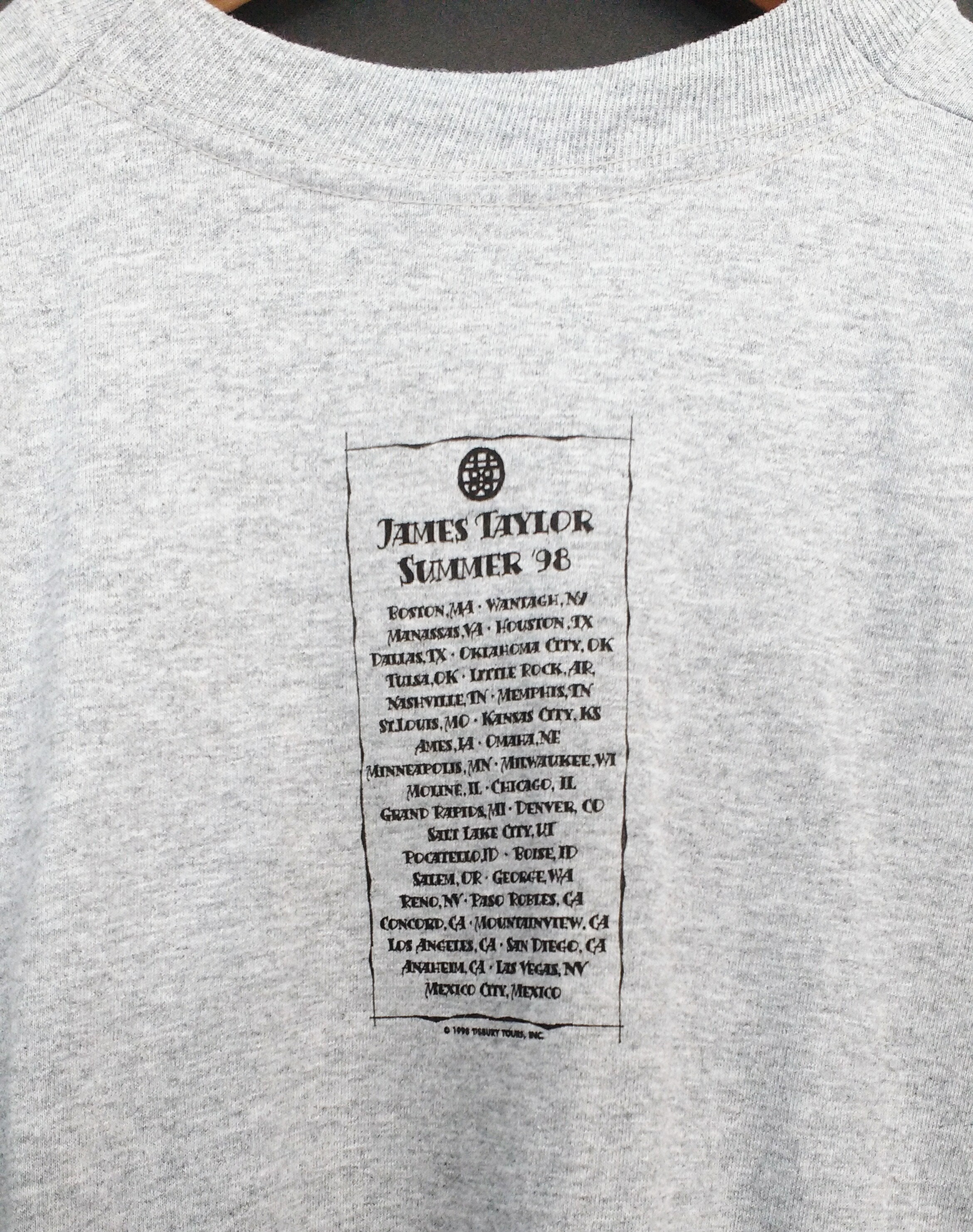 James Taylor T Shirt Concert Tour! Authentic Vintage 1998! James Taylor ...