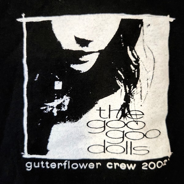 Goo Goo Dolls, Band T, Crew Shirt! Authentic Vintage 2002! Goo Goo Dolls, 'Gutterflower Tour'! Nov. 2, 2002, Massey Hall, Toronto, Ontario!