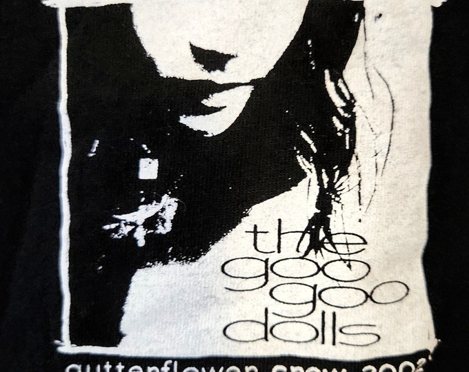 Featured listing image: Goo Goo Dolls, Band T, Crew Shirt! Authentic Vintage 2002! Goo Goo Dolls, 'Gutterflower Tour'! Nov. 2, 2002, Massey Hall, Toronto, Ontario!