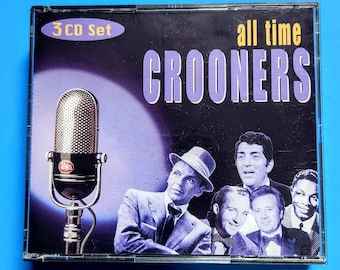 Conjunto de 3 CDs Vintage All Time Crooners: Sinatra, Martin, Bennett e mais