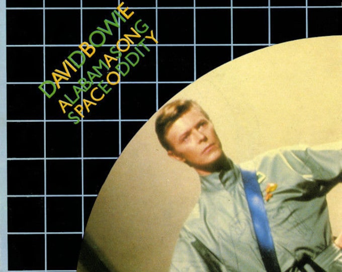 Featured listing image: David Bowie 'Alabama Song/Space Oddity' 7" Vinyl, Rare UK Poster Sleeve, 1980 Vintage