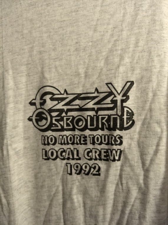 Ozzy Osbourne Official Crew T Shirt! Authentic Vintag… - Gem