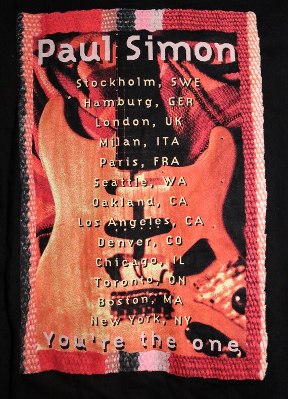 Paul Simon, Concert T Shirt, RARE! Authentic Vint… - image 3