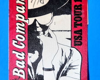 Vintage 1979 Bad Company Backstage Pass - 'Desolation Angels' Tour