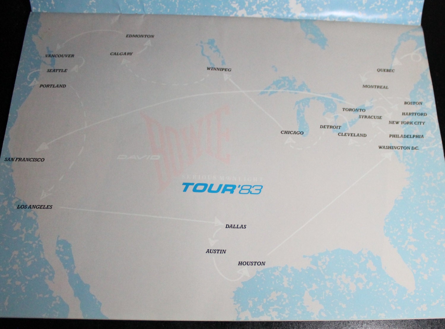 David Bowie Program Serious Moonlight Tour! Authentic Vintage 1983 ...