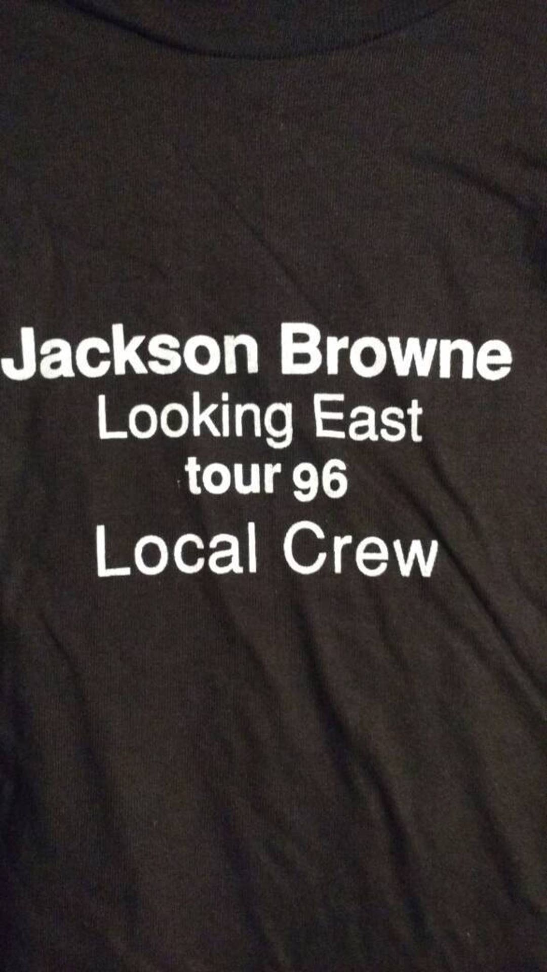 Jackson Browne Crew T Shirt RARE! Authentic Vintage 1996