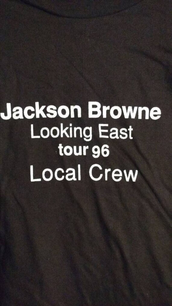 Jackson Browne Crew T Shirt RARE! Authentic Vintag