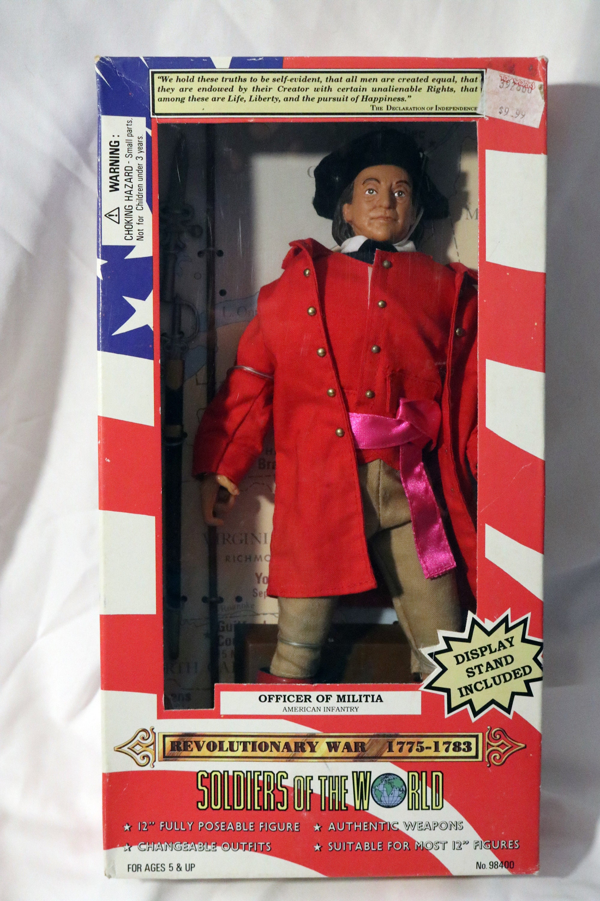 Soldiers Of The World Revolutionary War Militia Officer 12 Action